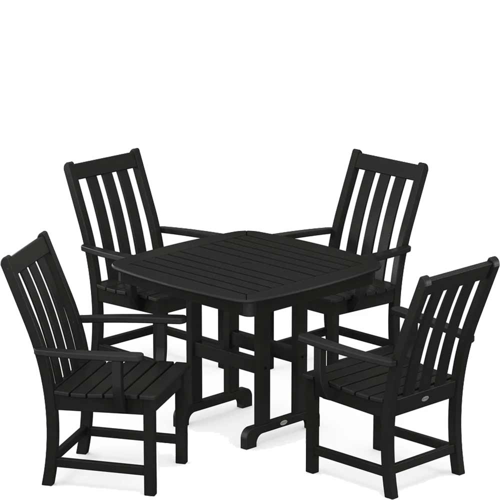 POLYWOOD® Vineyard 5-Piece Dining Set - PWS660-1 - Image 3