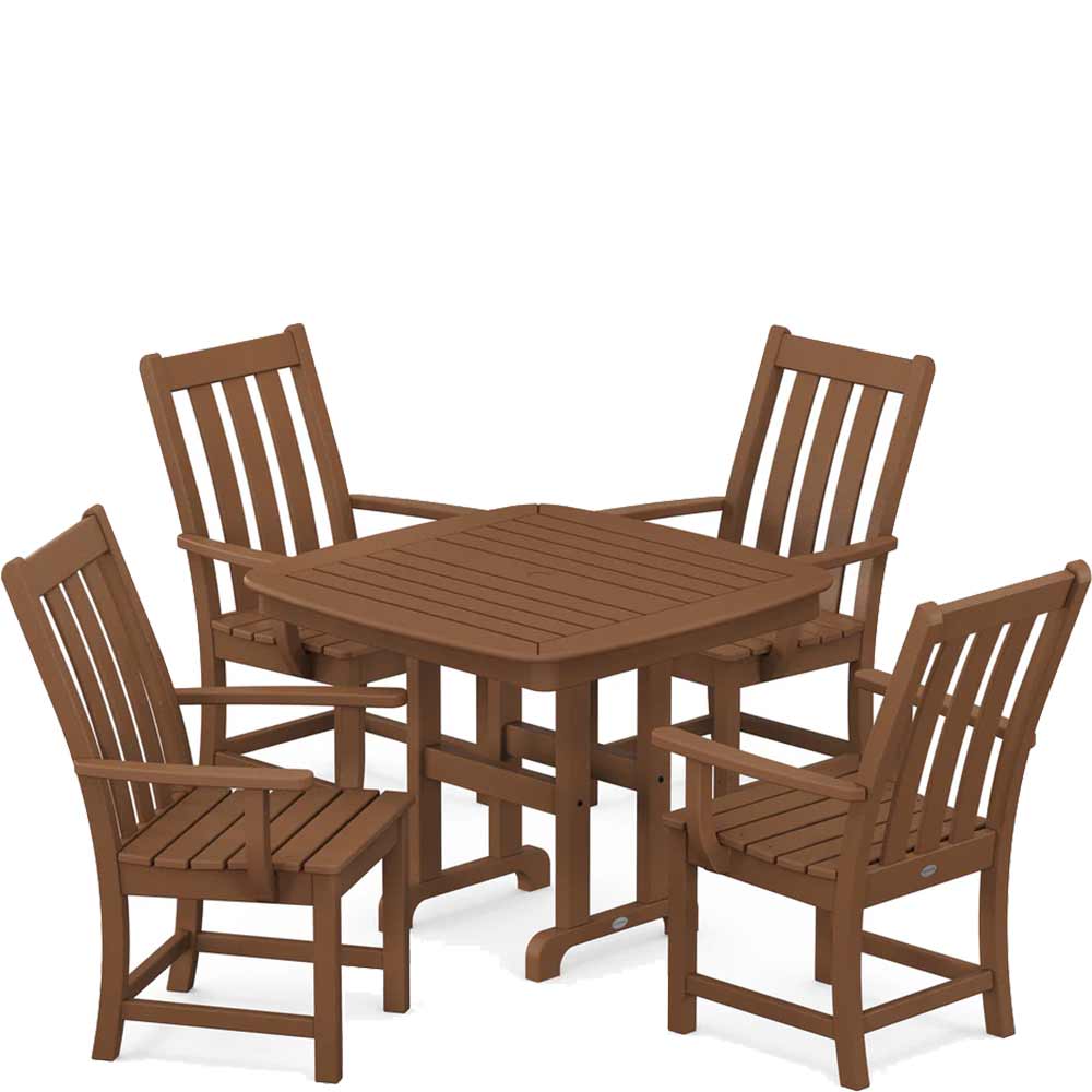 POLYWOOD® Vineyard 5-Piece Dining Set - PWS660-1 - Image 4