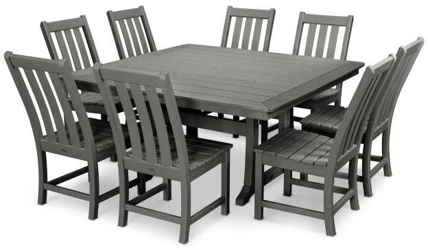 POLYWOOD® Vineyard 9-Piece Dining Set - PWS406-1 - Image 3