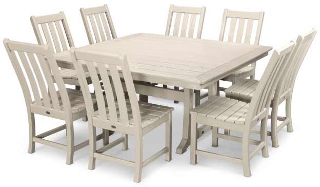 POLYWOOD® Vineyard 9-Piece Dining Set - PWS406-1 - Image 7