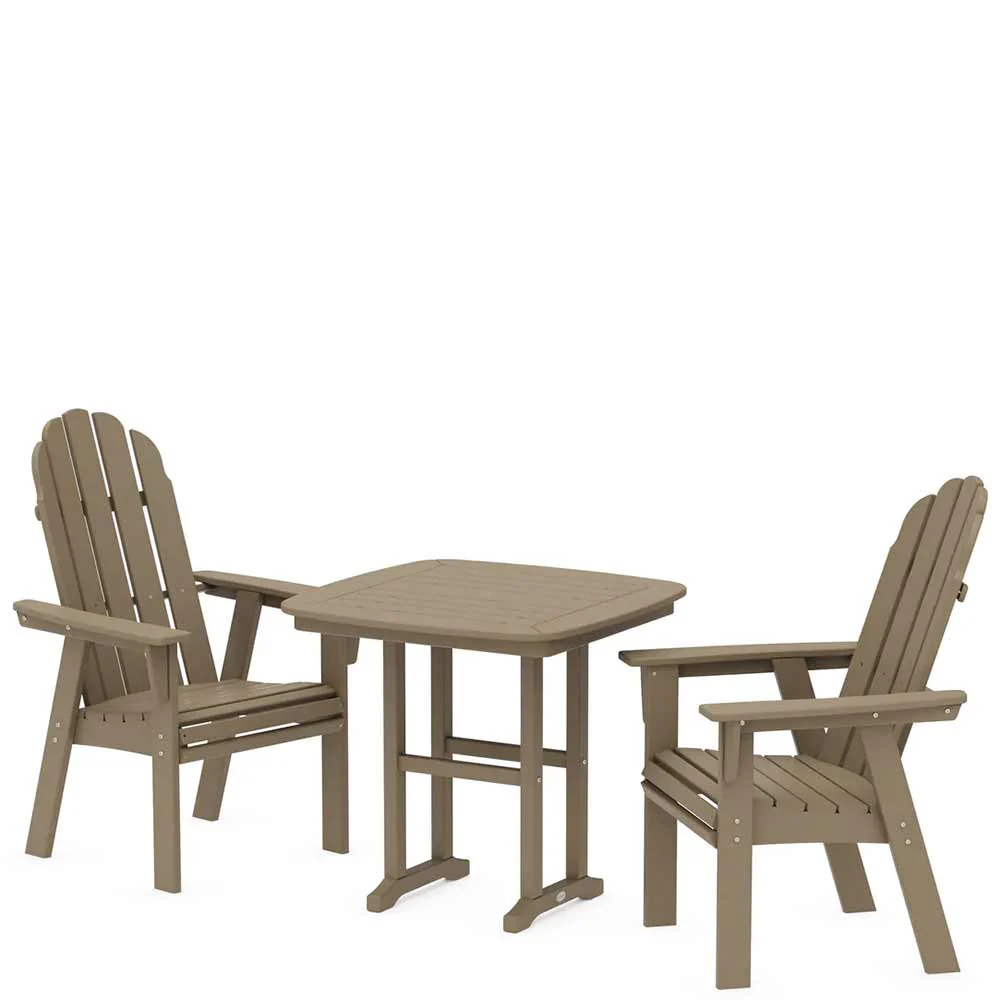 POLYWOOD® Vineyard Adirondack 3-Piece Dining Set - PWS1229-1 - Image 10
