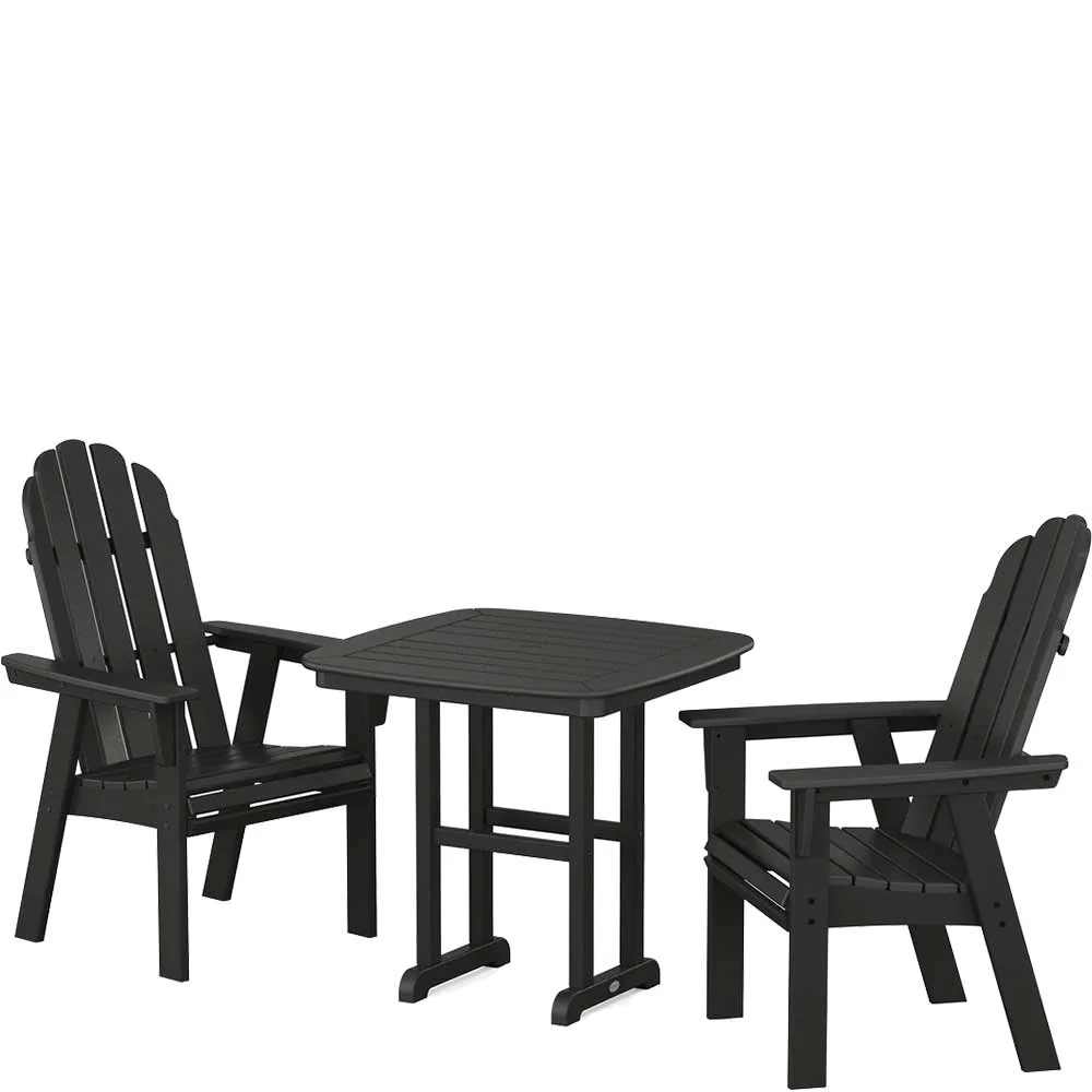 POLYWOOD® Vineyard Adirondack 3-Piece Dining Set - PWS1229-1 - Image 3