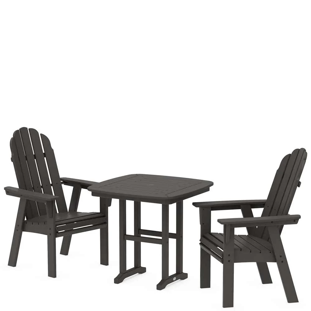 POLYWOOD® Vineyard Adirondack 3-Piece Dining Set - PWS1229-1 - Image 9