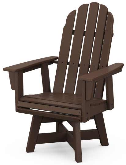 POLYWOOD® Vineyard Curveback Adirondack Swivel Dining Chair - ADDSV600 - Image 6