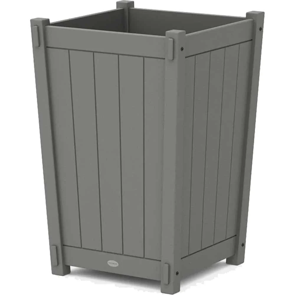 POLYWOOD® Vineyard Large Tapered Square Planter Box - 6317A