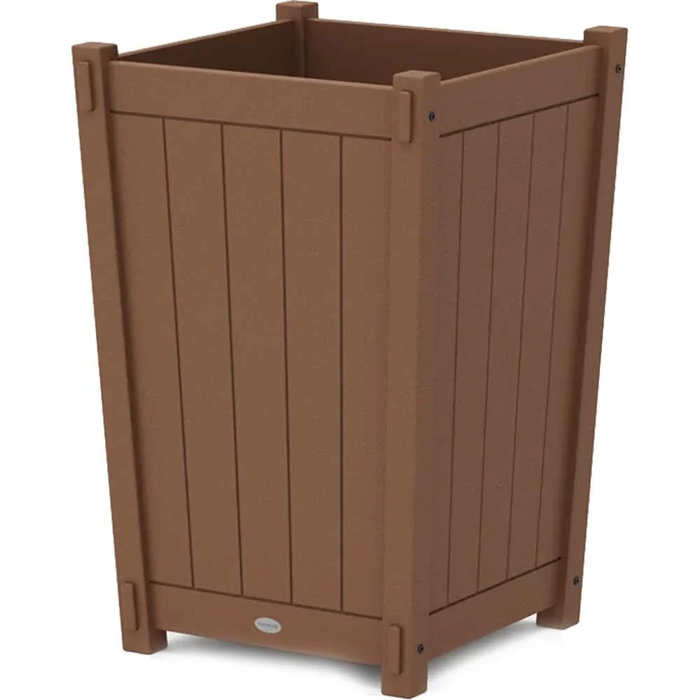 POLYWOOD® Vineyard Large Tapered Square Planter Box - 6317A - Image 3