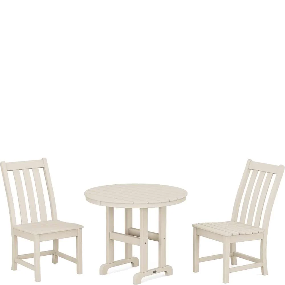 POLYWOOD® Vineyard Side Chair 3-Piece Round Dining Set - PWS1350-1 - Image 8