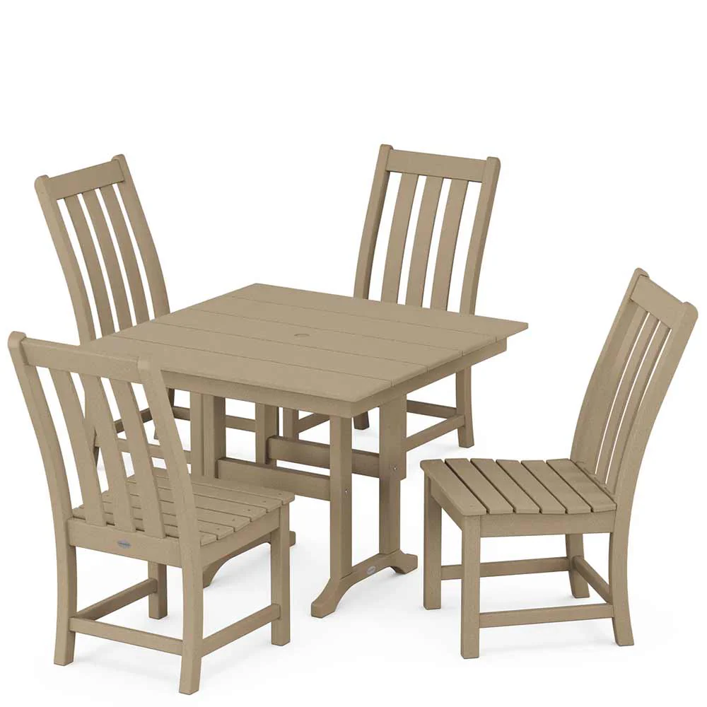 POLYWOOD® Vineyard Side Chair 5-Piece Farmhouse Dining Set - PWS1164-1 - Image 10