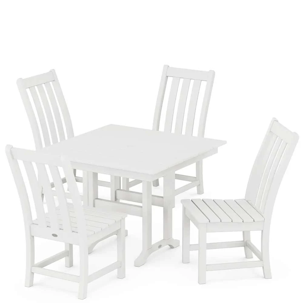 POLYWOOD® Vineyard Side Chair 5-Piece Farmhouse Dining Set - PWS1164-1 - Image 11