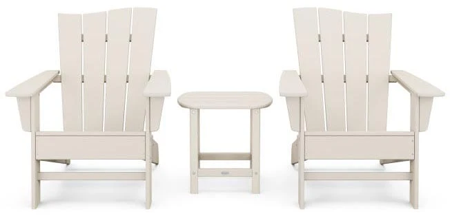POLYWOOD® Wave 3-Piece Adirondack Chair Set - PWS587-1 - Image 8