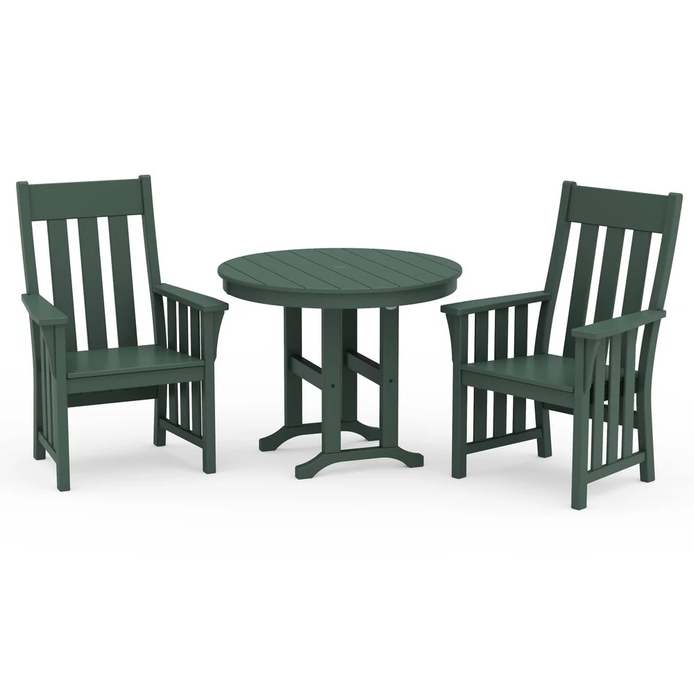 POLYWOOD® Acadia 3-Piece Farmhouse Dining Set - PWS2563-1 - Image 8