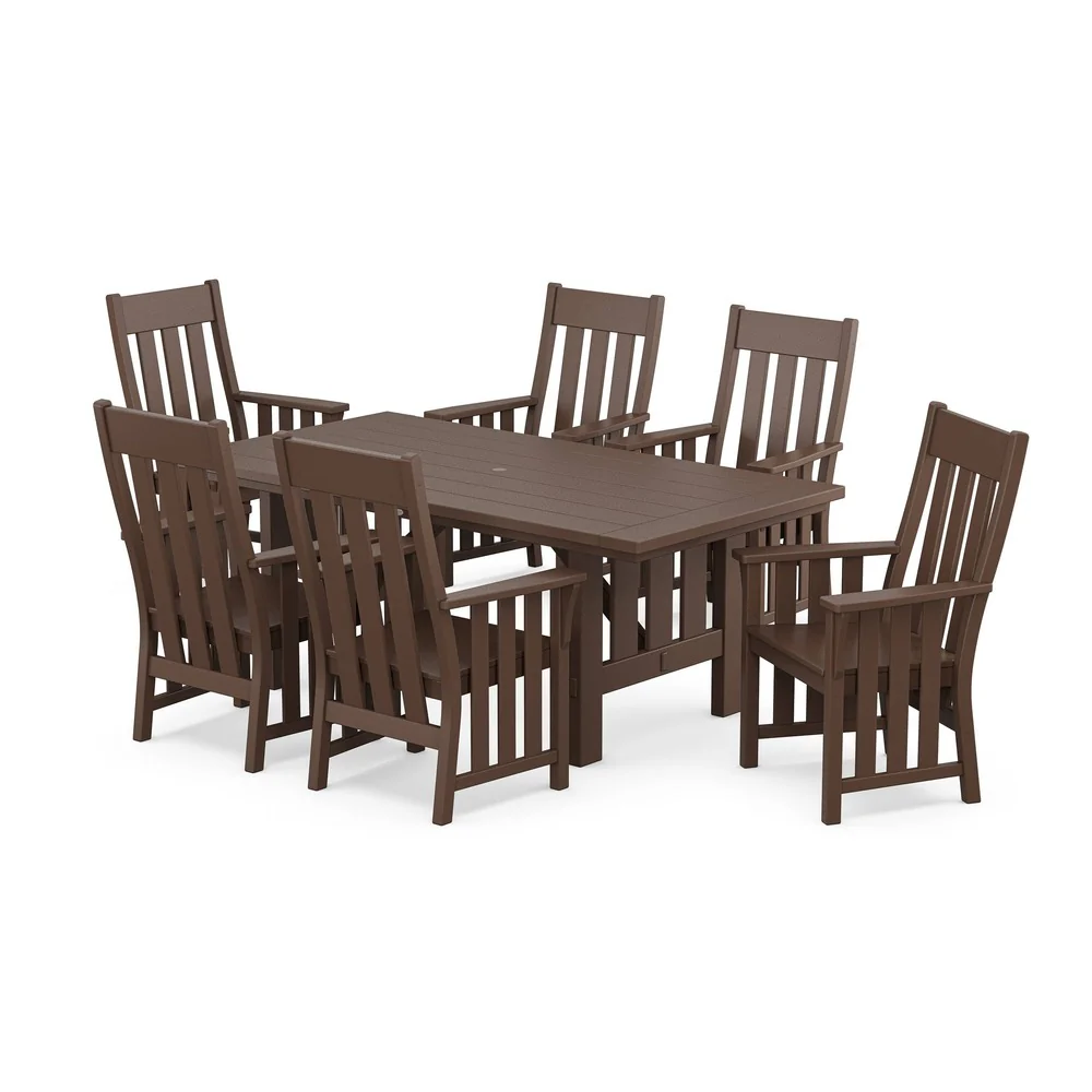 POLYWOOD® Acadia Arm Chair 7-Piece Dining Set - PWS2548-1 - Image 6