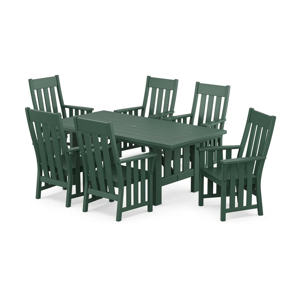 POLYWOOD® Acadia Arm Chair 7-Piece Dining Set - PWS2548-1 - Image 8