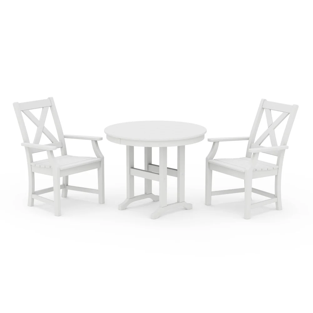 POLYWOOD® Braxton 3-Piece Round Dining Set 1321-1 - Image 7