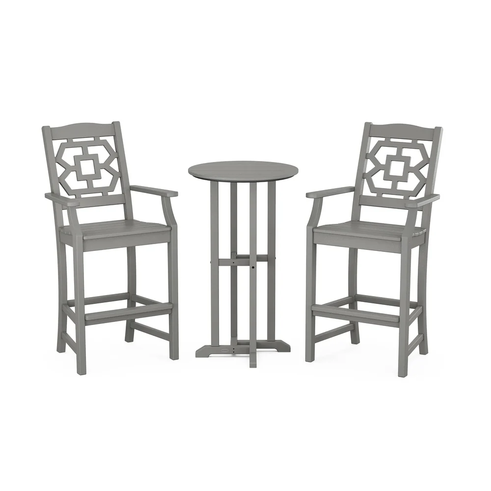 POLYWOOD® Chinoiserie 3-Piece Farmhouse Bar Set - PWS1618-1 - Image 2