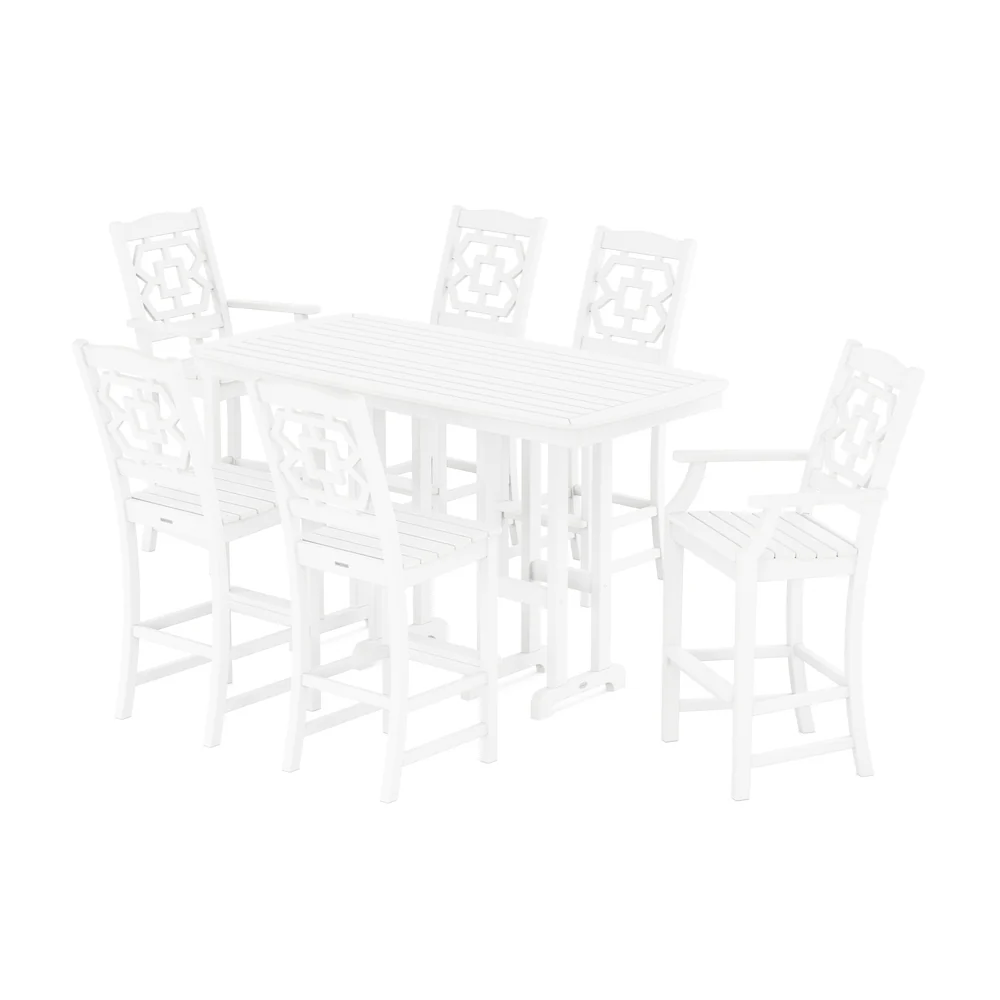 POLYWOOD® Chinoiserie 7-Piece Bar Set - PWS1604-1 - Image 4