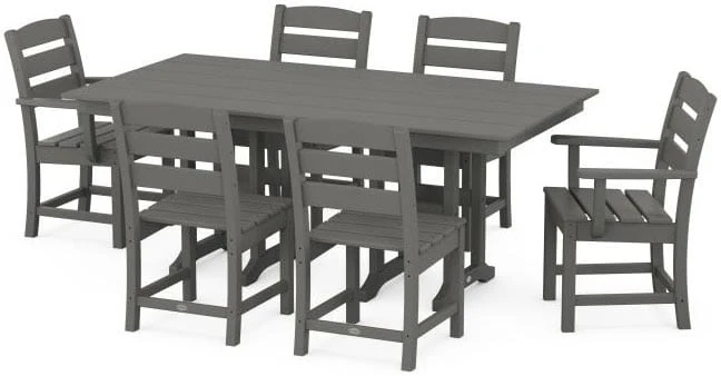 POLYWOOD® Dining Set - Lakeside 7-Piece Farmhouse - PWS516-1 - Image 4