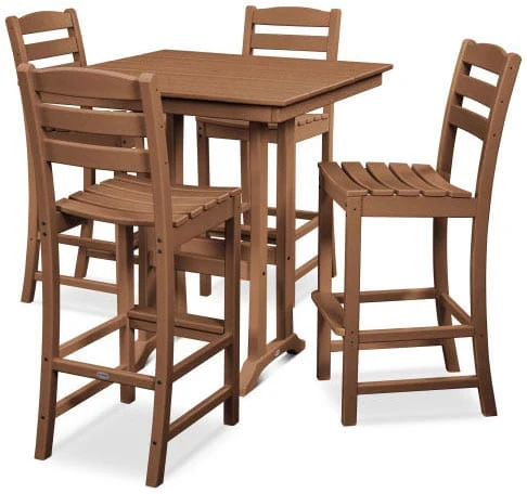 POLYWOOD® - La Casa Café 5-Piece Farmhouse Trestle Bar Set - PWS435-1 - Image 5