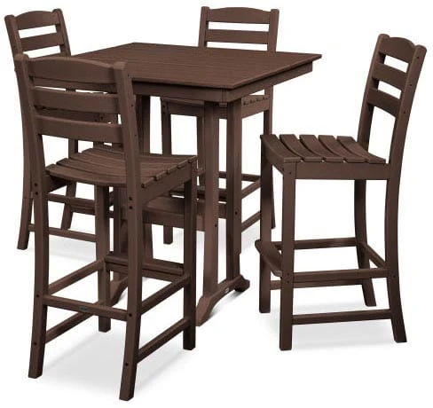 POLYWOOD® - La Casa Café 5-Piece Farmhouse Trestle Bar Set - PWS435-1 - Image 6
