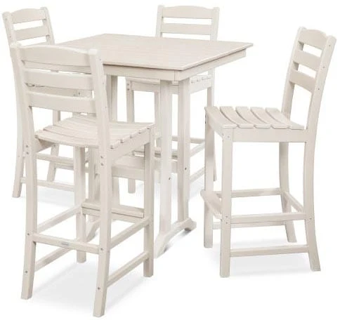POLYWOOD® - La Casa Café 5-Piece Farmhouse Trestle Bar Set - PWS435-1 - Image 8