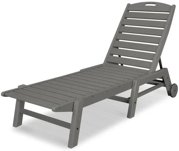 POLYWOOD® Nautical Chaise with Wheels - NAW2280 - Image 4