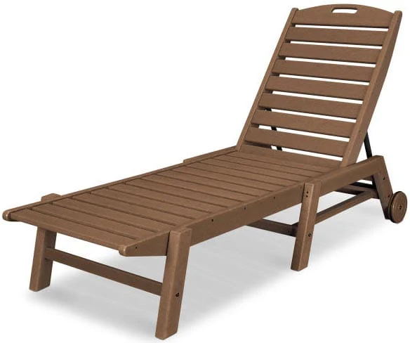 POLYWOOD® Nautical Chaise with Wheels - NAW2280 - Image 5