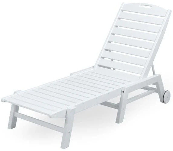 POLYWOOD® Nautical Chaise with Wheels - NAW2280 - Image 7