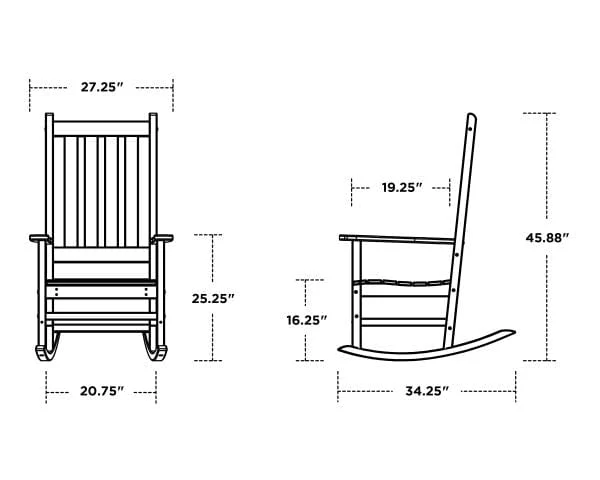 POLYWOOD® Porch Rockers - Vineyard - R140 - Image 3