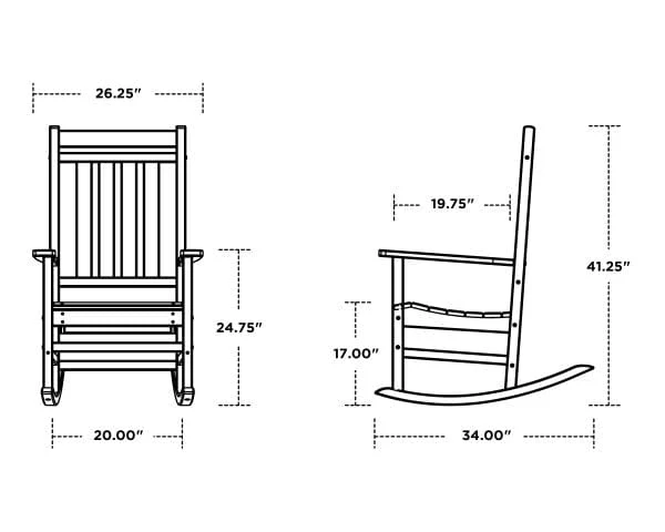 POLYWOOD® Rocking Chair - Estate - R199 - Image 8