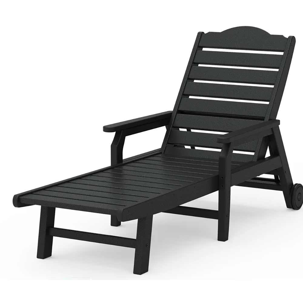 POLYWOOD® - Savannah Chaise with Arms and Wheels - DJ475CW2278 - Image 2