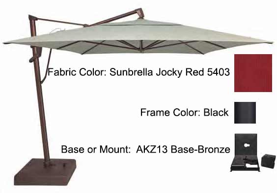 Treasure Garden Cantilever Umbrella - 10'x13' AKZ PLUS - Image 13
