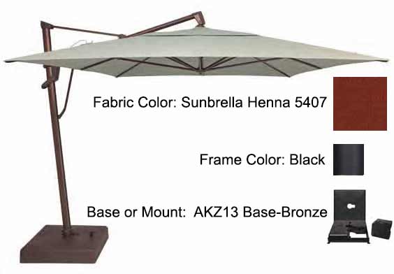 Treasure Garden Cantilever Umbrella - 10'x13' AKZ PLUS - Image 15