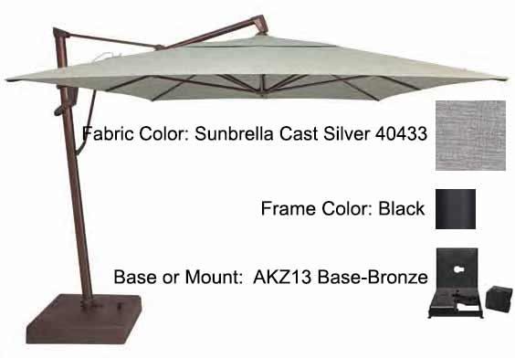 Treasure Garden Cantilever Umbrella - 10'x13' AKZ PLUS - Image 18
