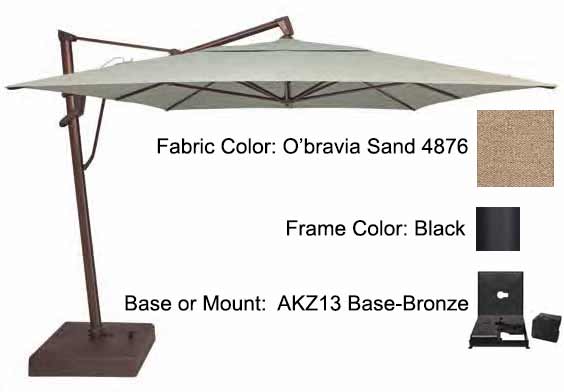 Treasure Garden Cantilever Umbrella - 10'x13' AKZ PLUS - Image 22