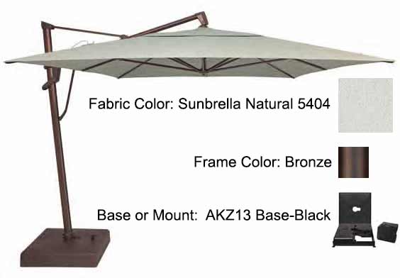 Treasure Garden Cantilever Umbrella - 10'x13' AKZ PLUS - Image 24