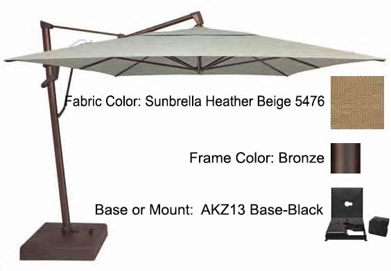 Treasure Garden Cantilever Umbrella - 10'x13' AKZ PLUS - Image 27