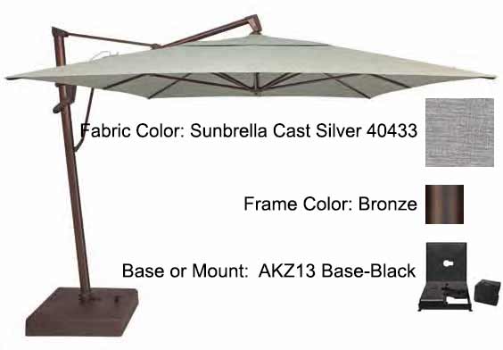 Treasure Garden Cantilever Umbrella - 10'x13' AKZ PLUS - Image 28