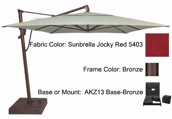 Treasure Garden Cantilever Umbrella - 10'x13' AKZ PLUS - Image 3