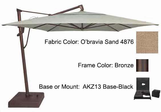 Treasure Garden Cantilever Umbrella - 10'x13' AKZ PLUS - Image 32