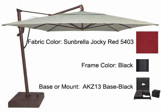 Treasure Garden Cantilever Umbrella - 10'x13' AKZ PLUS - Image 33