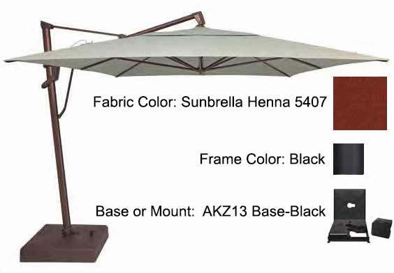 Treasure Garden Cantilever Umbrella - 10'x13' AKZ PLUS - Image 35