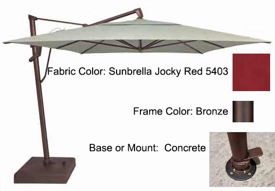 Treasure Garden Cantilever Umbrella - 10'x13' AKZ PLUS - Image 43