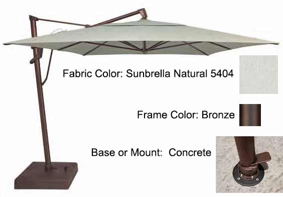 Treasure Garden Cantilever Umbrella - 10'x13' AKZ PLUS - Image 44