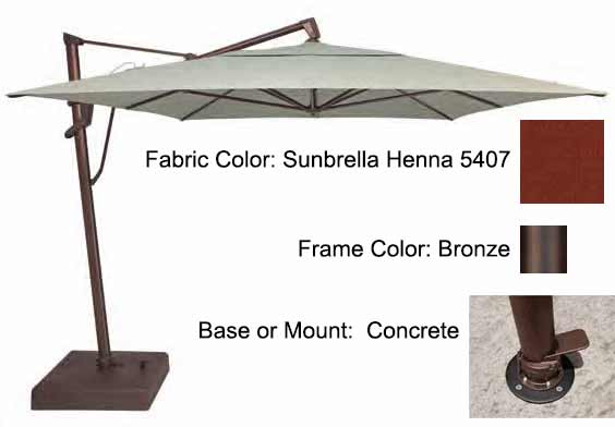 Treasure Garden Cantilever Umbrella - 10'x13' AKZ PLUS - Image 45