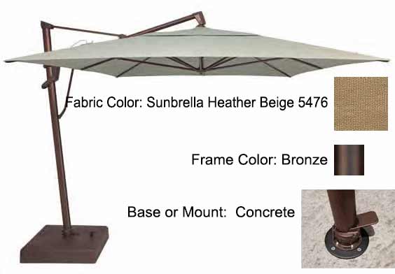 Treasure Garden Cantilever Umbrella - 10'x13' AKZ PLUS - Image 47