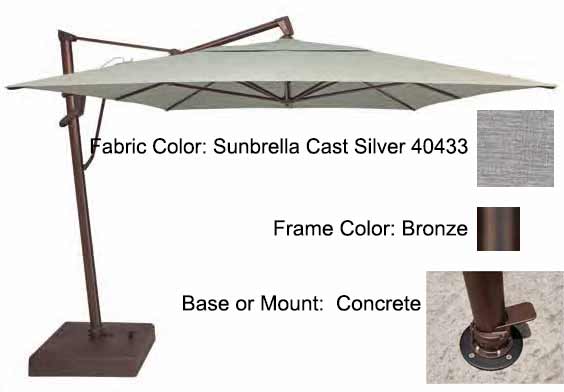 Treasure Garden Cantilever Umbrella - 10'x13' AKZ PLUS - Image 48