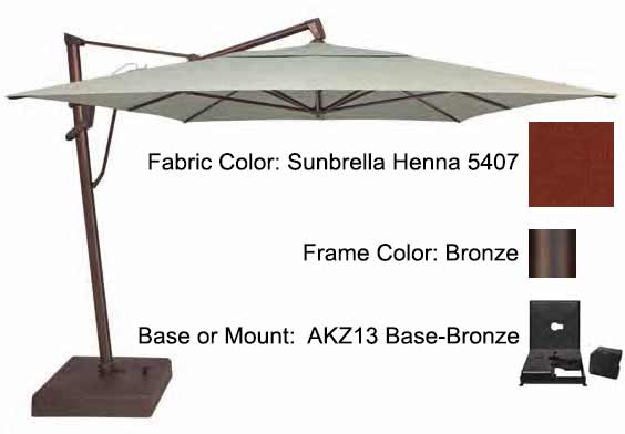 Treasure Garden Cantilever Umbrella - 10'x13' AKZ PLUS - Image 5