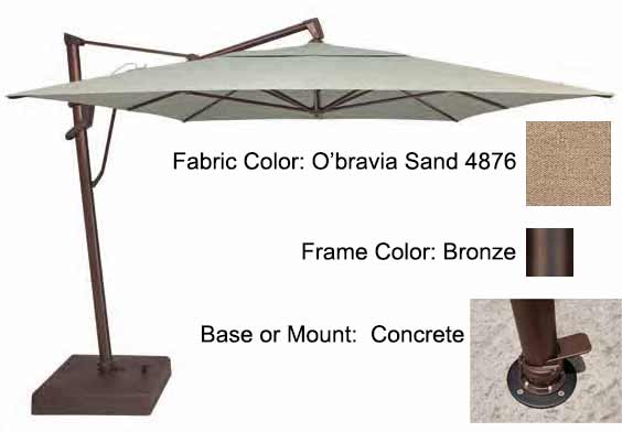 Treasure Garden Cantilever Umbrella - 10'x13' AKZ PLUS - Image 52