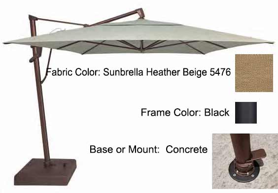 Treasure Garden Cantilever Umbrella - 10'x13' AKZ PLUS - Image 57