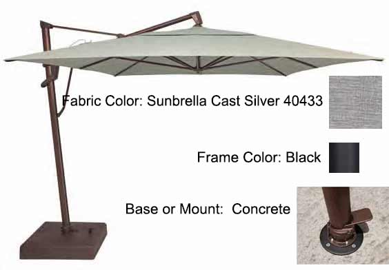 Treasure Garden Cantilever Umbrella - 10'x13' AKZ PLUS - Image 58